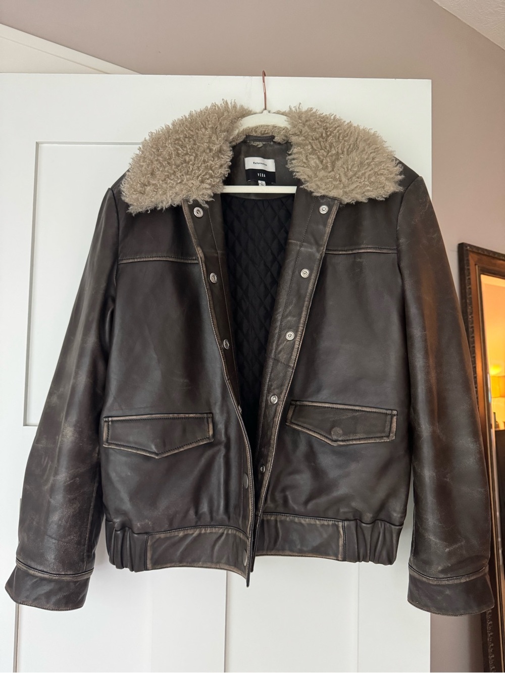 Reformation Veda Leather Jacket